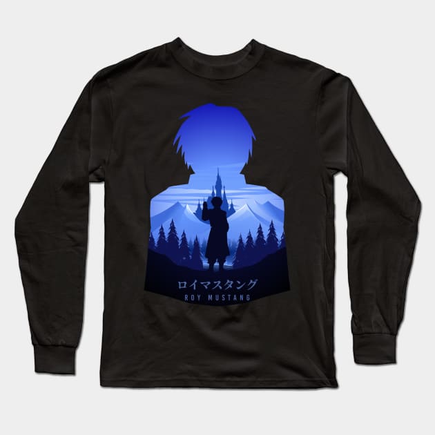 Roy Mustang Long Sleeve T-Shirt by The Artz